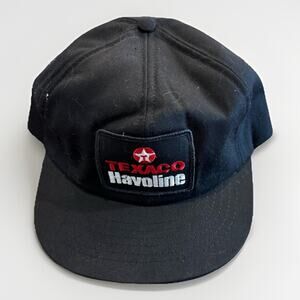 Vintage Swingster Texaco Havoline Black Foam Snapback Trucker Hat Made In USA
